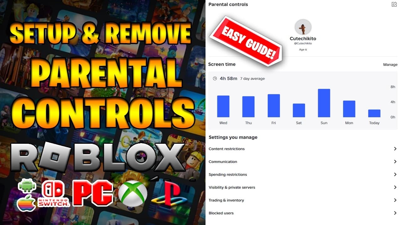 Video thumbnail: How to Setup Roblox Parental Controls — Console, PC & Mobile 2026